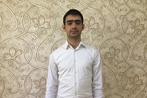 Выпускник химического факультета Рашид Ахундов